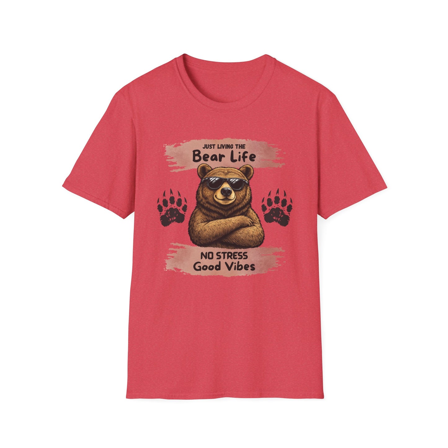 "Just Living the Bear Life" Relaxed Retro Graphic Tee