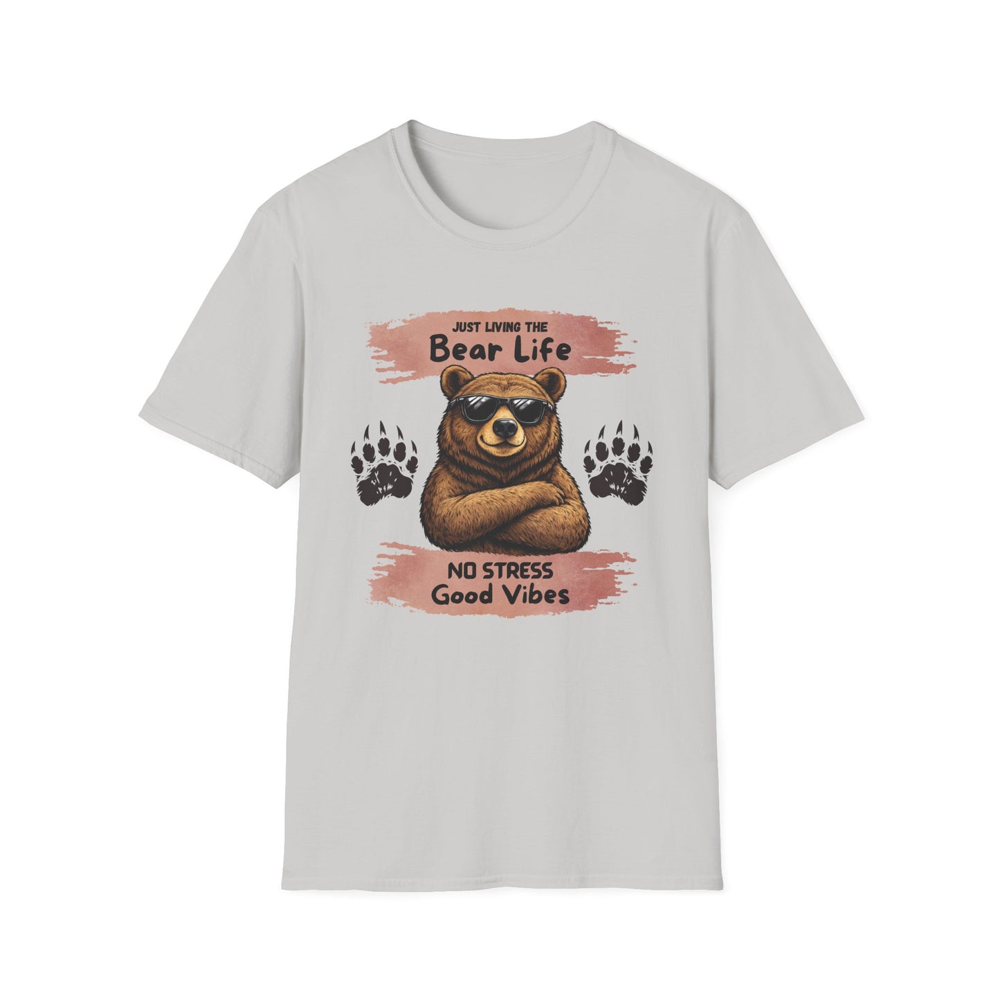 "Just Living the Bear Life" Relaxed Retro Graphic Tee