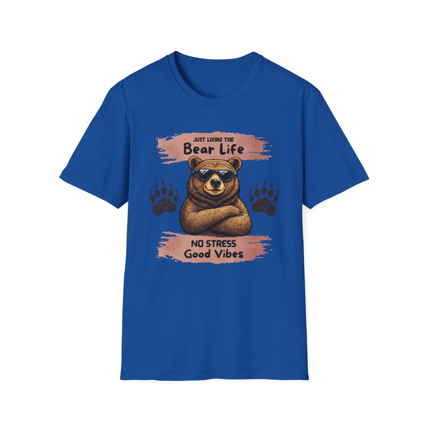 "Just Living the Bear Life" Relaxed Retro Graphic Tee