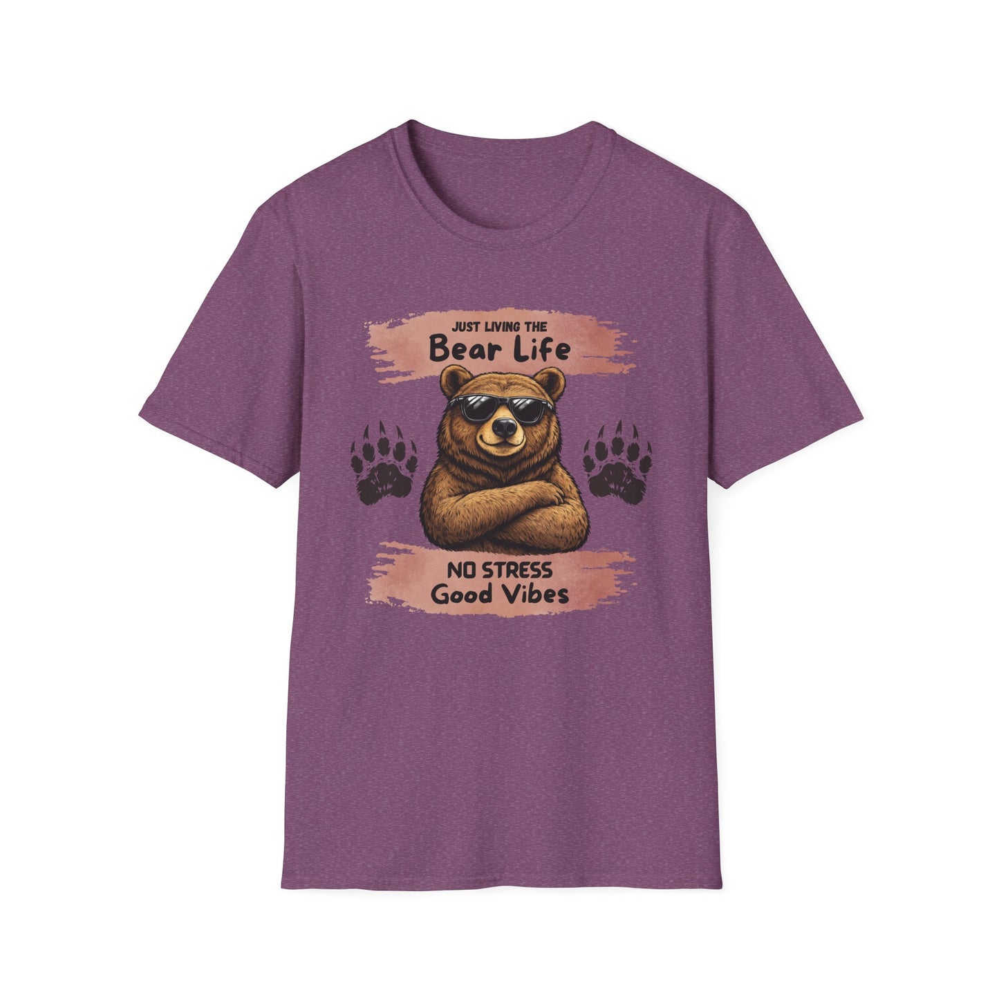 "Just Living the Bear Life" Relaxed Retro Graphic Tee