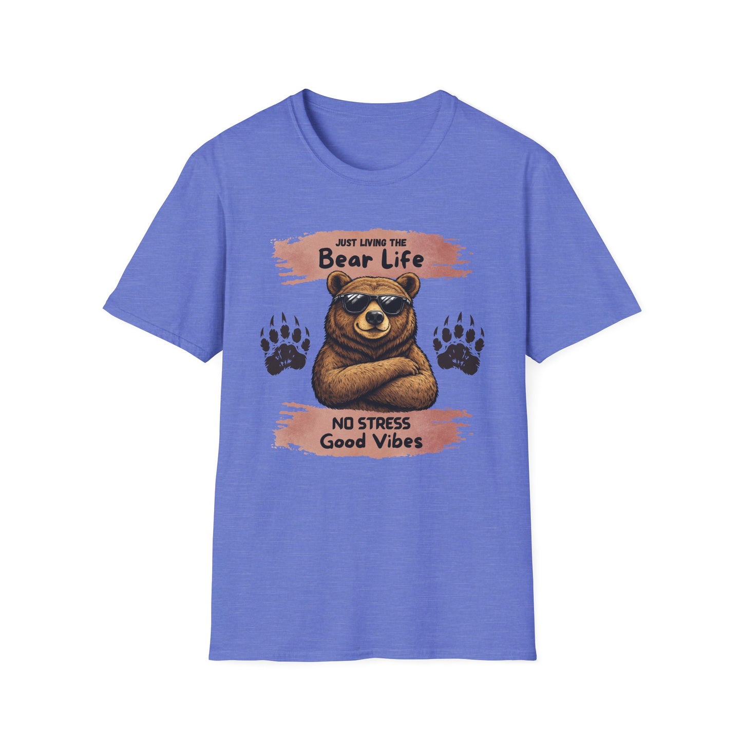 "Just Living the Bear Life" Relaxed Retro Graphic Tee